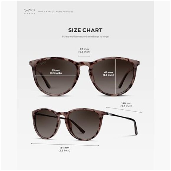 Round Polarized Sunglasses with Polycarbonate Frame, UV400 Protection main image 5